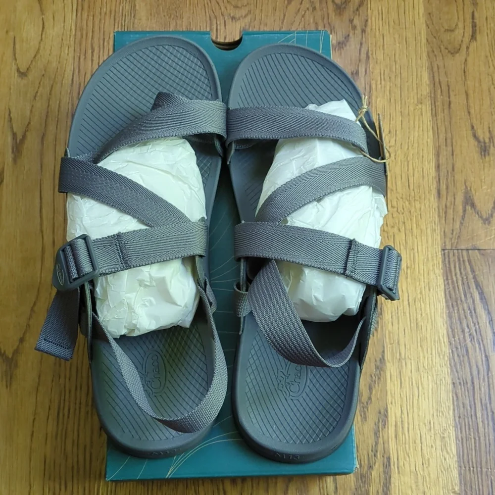 NIB Chaco Lockdown 2 Sandal Grey Adjustable Sandals Men's Size 13